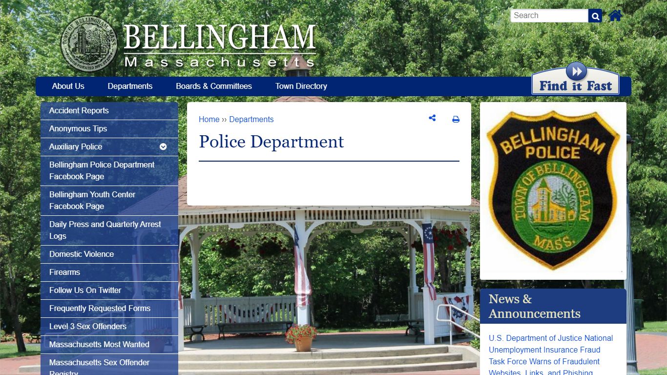 Police Department | Bellingham, MA